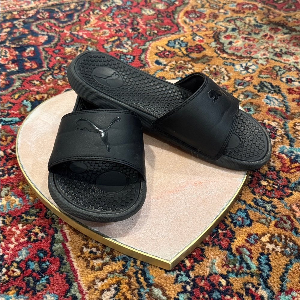 Puma Black Casual Slides